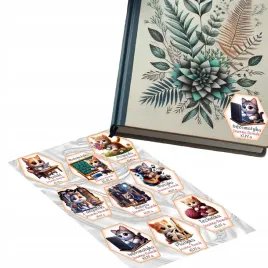 naklejki-na-zeszyt-z-kotami-przedmioty-szkolne-imie-klasa