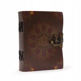 skorzany-notatnik-lotos-mandala-pamietnik-notes