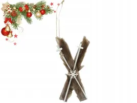 bozonarodzeniowa-zawieszka-wisiorek-ozdoba-choinkowa-narty-z-futerkiem-15cm