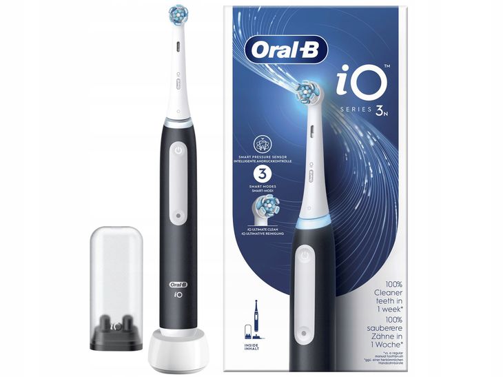 Oral-B iO 3 Black Szczoteczka elektryczna stworzona w technologii Braun