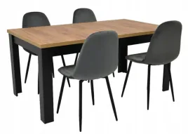 stol-rozkladany-90x160-200cm-4-krzesla-tapicerowane-welur