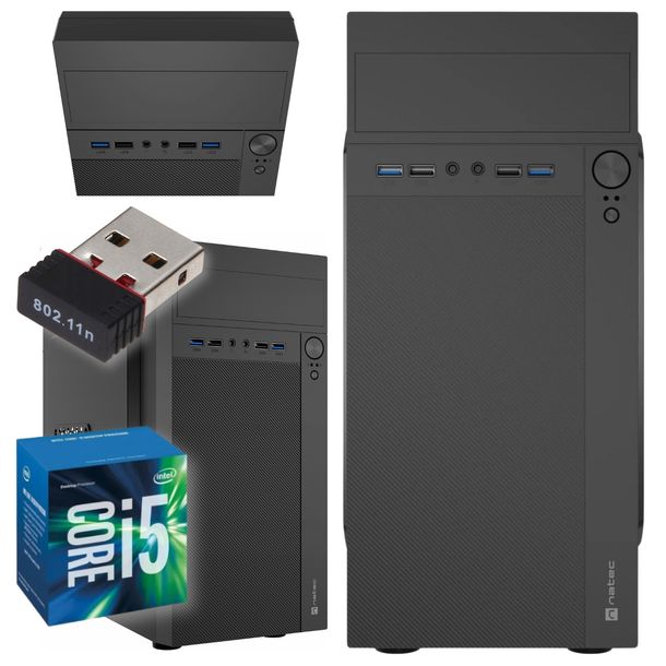 Pix BaseOffice Komputer Stacjonarny Intel Core i5 8GB 500HDD Win10 Pro DVD