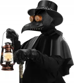 stroj-przebranie-doktor-plagi-dzuma-peleryna-maska-halloween-zestaw-plague