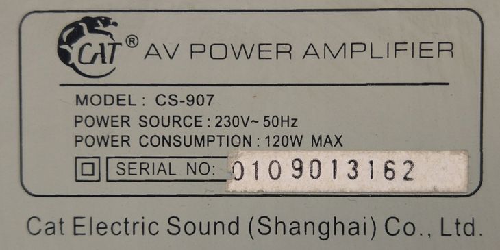 Amplituner Cat Cs-907 - ERLI.pl