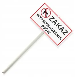 tabliczka-z-trzonkiem-zakaz-wyprowadzania-psow