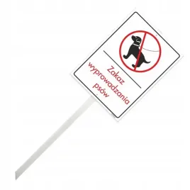 tabliczka-z-trzonkiem-zakaz-wyprowadzania-psow