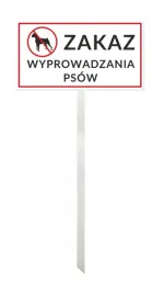 trzonek-slupku-aluminium-zakaz-wyprowadzania-psow