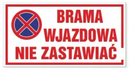 tabliczka-brama-wjazdowa-nie-zastawiac-duza