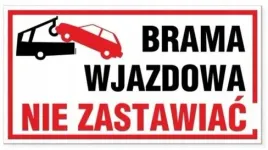 tabliczka-brama-wjazdowa-nie-zastawiac-hol-duza