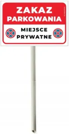 tabliczka-slupek-zakaz-parkowania-miejsce-prywatne