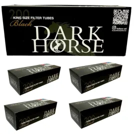 dark-horse-black-gilzy-papierosowe-5-x-200-szt-king-size-czarne-tutki-8mm