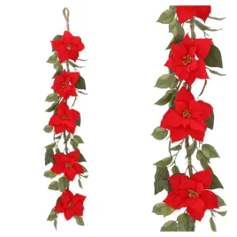 czerwona-girlanda-swiateczna-lancuch-choinkowy-148-cm-gwiazda-betlejemska