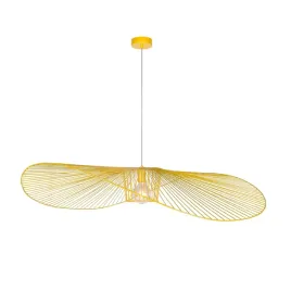 kapelusz-zolta-nowoczesna-duza-lampa-wiszaca-zyrandol-druciany
