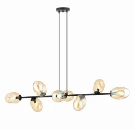 pandora-8-bl-czarna-lampa-wiszaca-nad-stol-dluga-140cm-klosze-miodowe