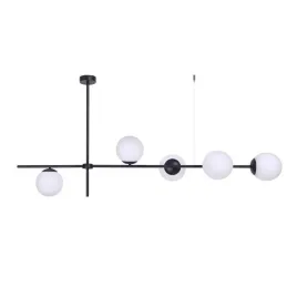 lampa-sufitowa-nowoczesna-czarna-piec-bialych-kloszy-vuelta-5