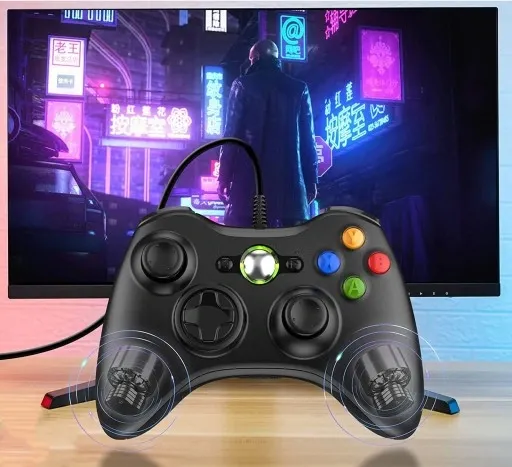 gamepad-pad-do-xbox-360-pc-konsoli-usb-dual-shock-kod-producenta-juh000200-stan-opakowania-oryginalne