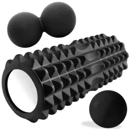 walek-do-masazu-plecow-roler-gladki-fitness-zestaw