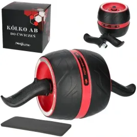 kolko-roller-do-cwiczen-miesni-brzucha-abs-ab-wheel-zestaw-premium