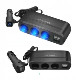 rozgaleznik-zapalniczki-trojnik-woltomierz-2x-usb-ladowarka-do-telefonu