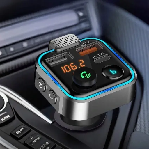 transmiter-fm-bluetooth-szybka-ladowarka-qc-usb-pd-stan-nowy