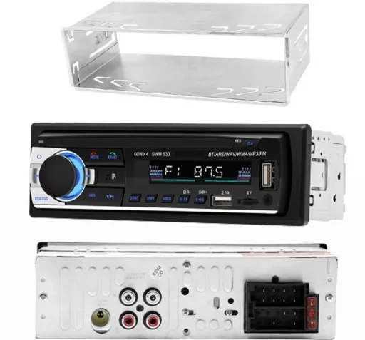 radio-samochodowe-bluetooth-1din-usb-aux-tf-pilot-stan-nowy