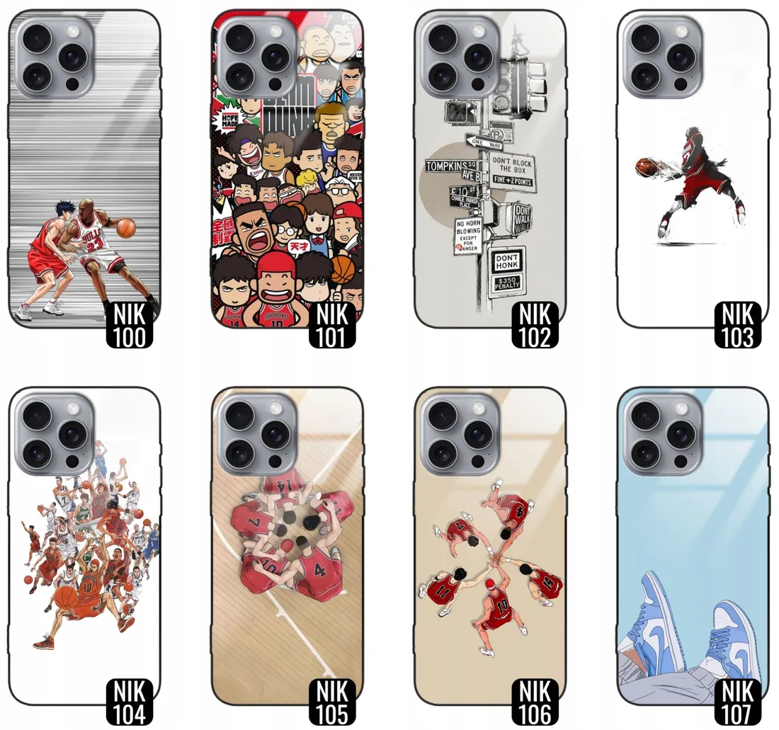 Mac (Apple) - メガネ Etui Szkalne Do IPHONE 16 PRO MAX Glass Black Koszykówka NBA