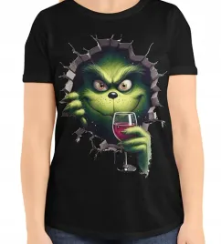 koszulka-damska-grinch-wino
