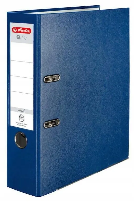 segregator-a4-8cm-pp-niebieski-q-file