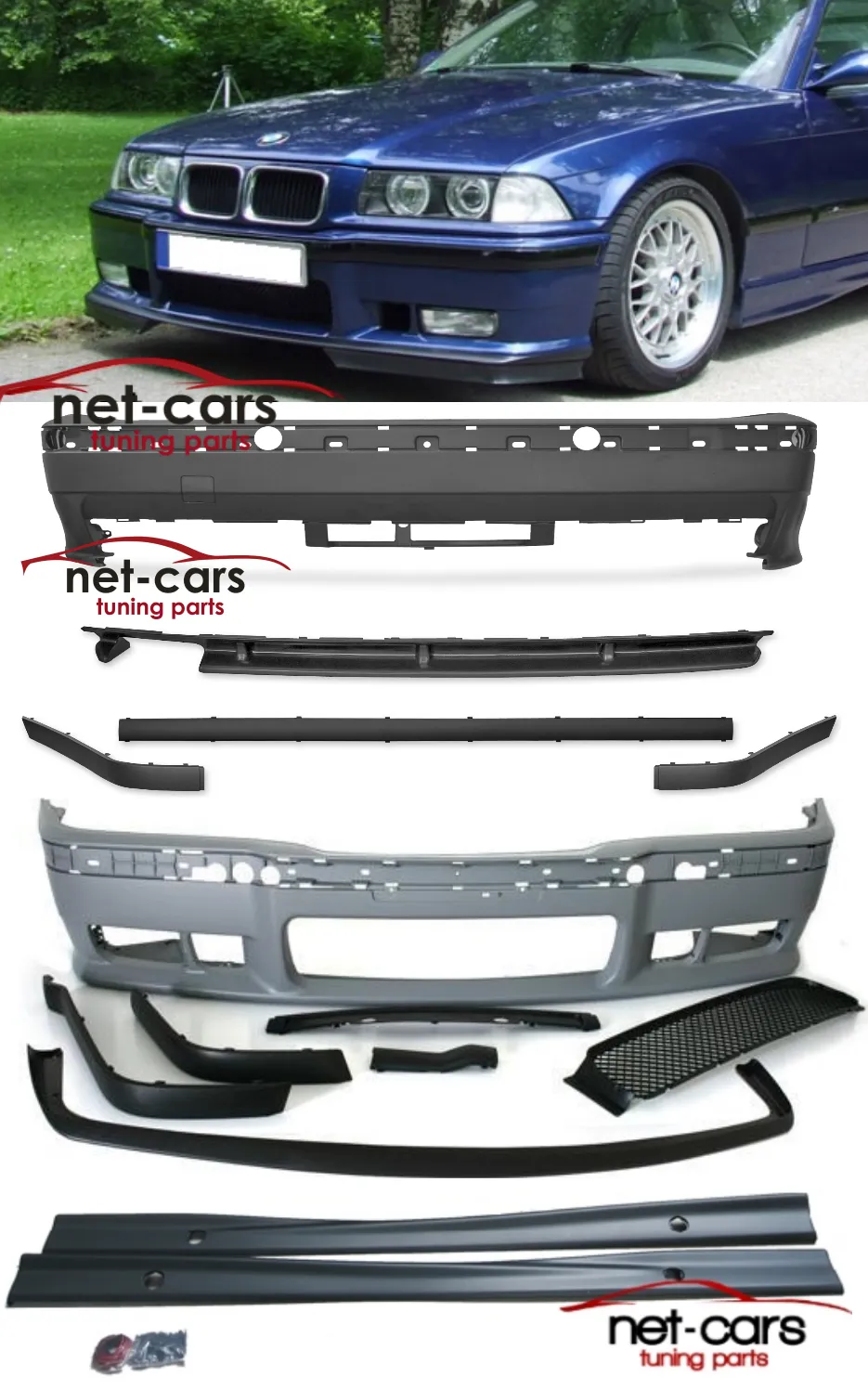 ZDERZAK PRZOD TYL PROGI BMW 3 E36 M PAKIET M3 – 213804579 - ERLI.pl