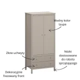 kleo-szafa-2d2s-taupe-stan-nowy