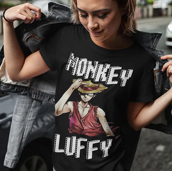 koszulka-damska-one-piece-monkey-luffy