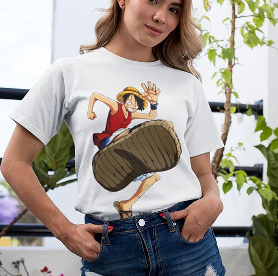 koszulka-damska-one-piece-luffy-2-stan-nowy