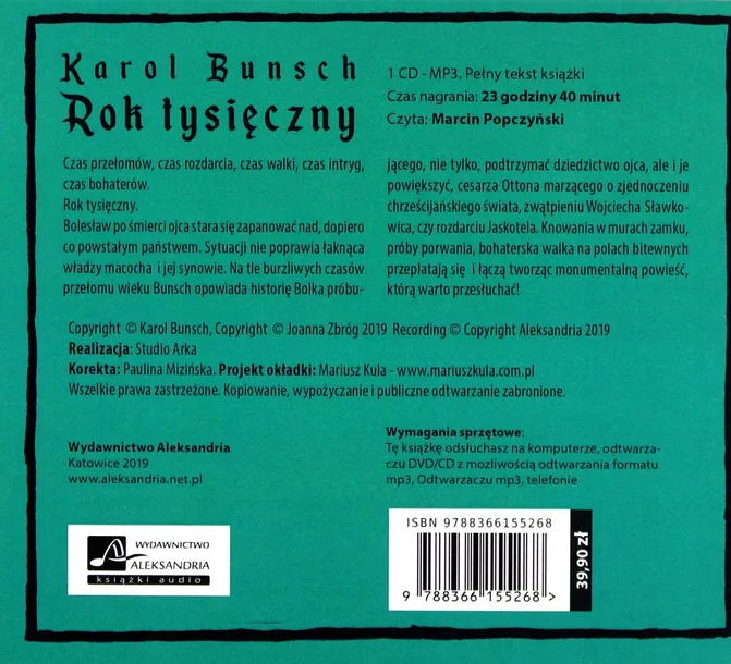 rok-tysieczny-audiobook-autor-karol-bunsch
