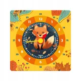 zegar-edukacyjny-lisek-stan-nowy