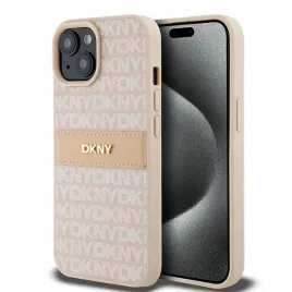 etui-dkny-leather-mono-stripe-and-metal-logo-na-iphone-15-14-13-rozowe