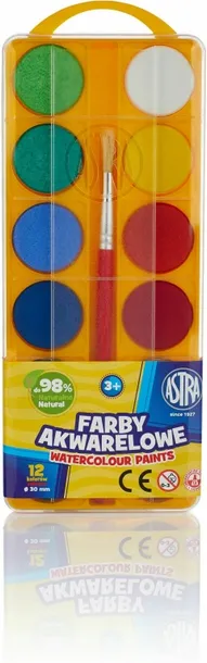 farby-akwarelowe-fi30mm-12-kolorow-astra-marka-astra