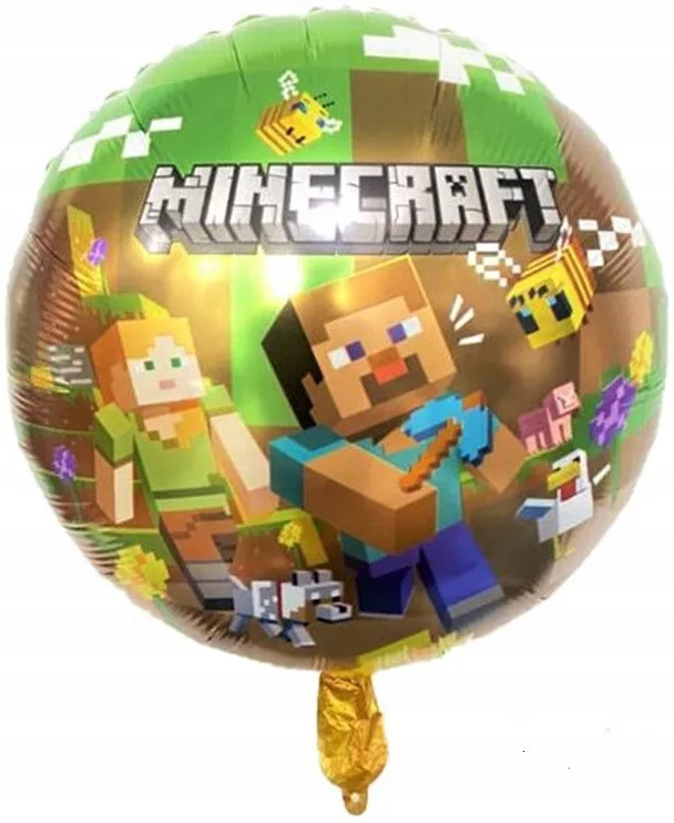 balon-foliowy-minecraft-pixele-45-cm