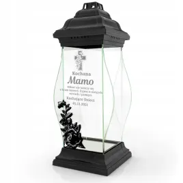 znicz-duza-kapliczka-z-roza-bolonia-ozdobna-z-grawerem-dedykacja-na-grob