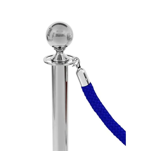 border-pleciony-niebieski-klamra-chrome-stan-nowy