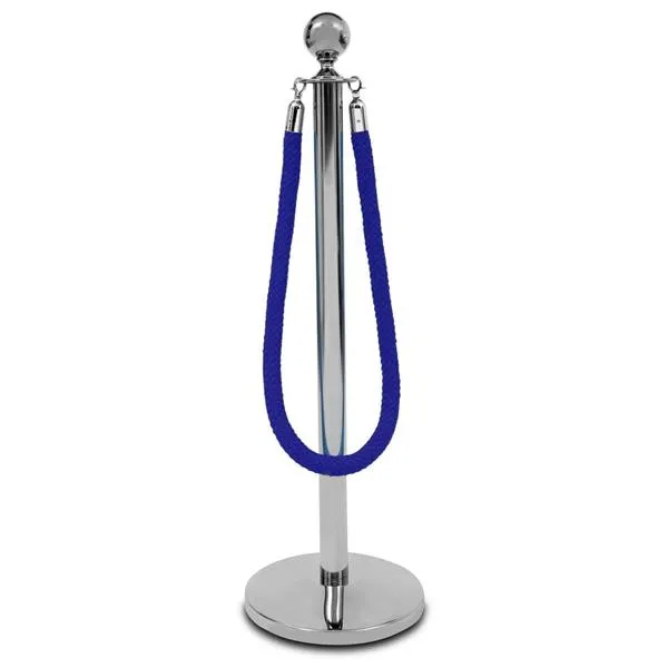 border-pleciony-niebieski-klamra-chrome-stan-nowy