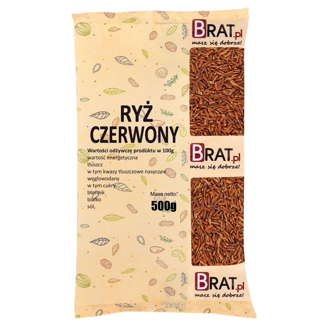 ryz-czerwony-500g-stan-nowy