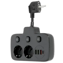 rozgaleznik-2gn-4x-usb-czarny-ladowarka-listwa-zasilajaca-wielofunkcyjna