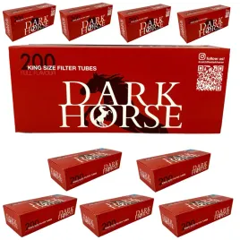 10x-200-gilz-dark-horse-classic-gilzy-papierosowe-king-size-tyton-tutki-8mm