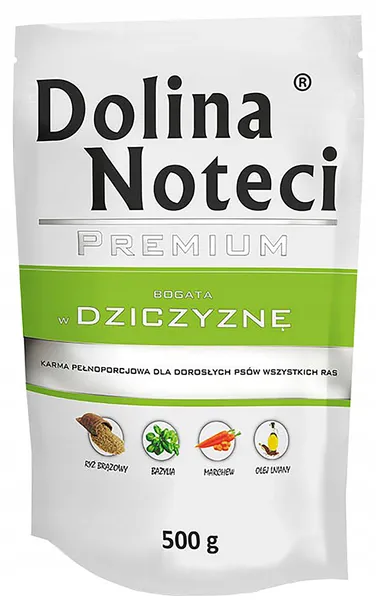 Dolina Noteci Saszetka Premium Adult Dziczyzna Mokra Karma Dla Psa 500g