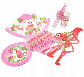 flaming-zestaw-urodzinowy-talerzyki-kubki-czapki-urodzinowe