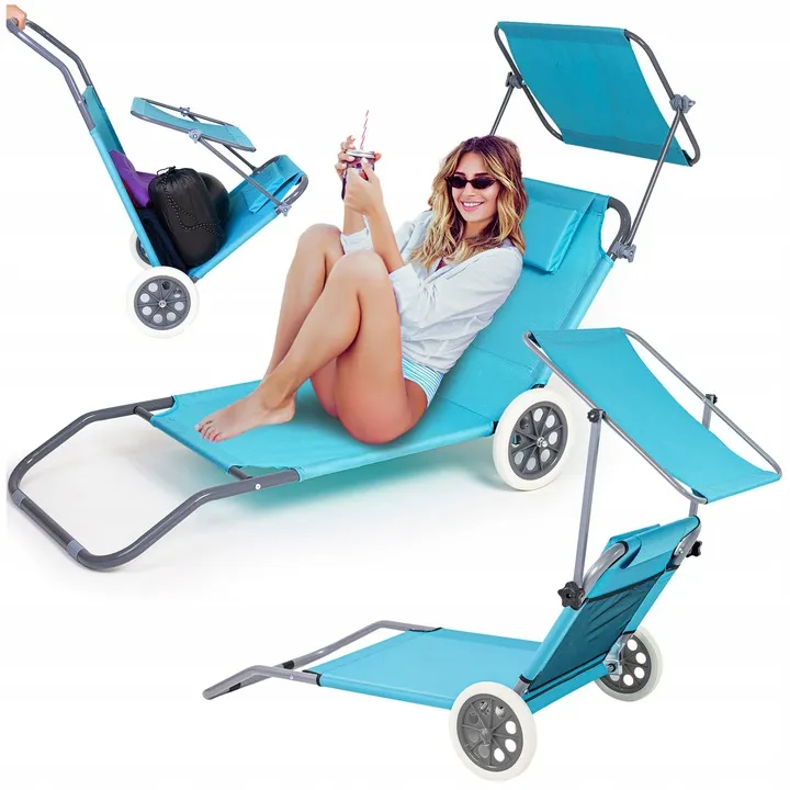 lezak-plazowy-skladany-fotel-ogrodowy-wozek-na-kolkach-lezanka-z-daszkiem