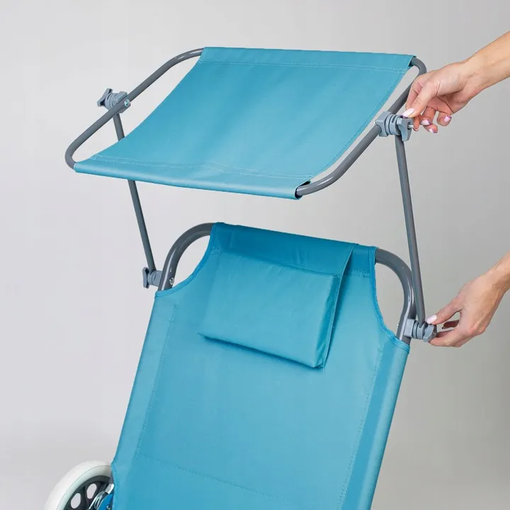 lezak-plazowy-skladany-fotel-ogrodowy-wozek-na-kolkach-lezanka-z-daszkiem