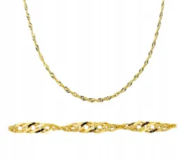 piekny-zloty-skrecany-lancuszek-singapur-50-cm-585