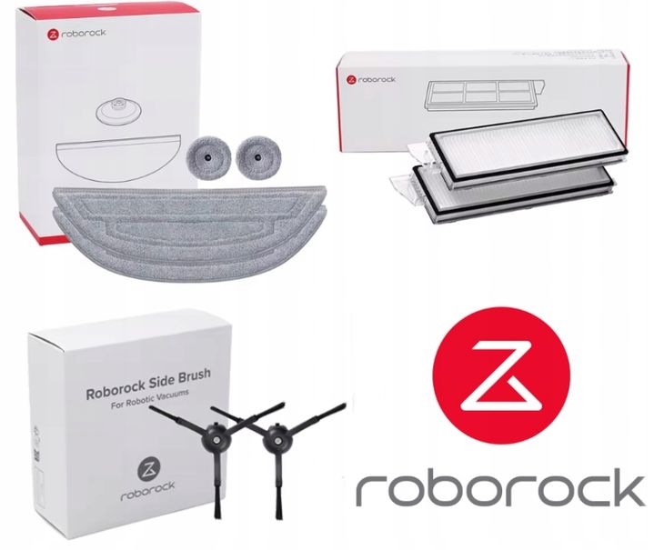 Oryginalny zestaw Roborock S8 MaxV ULTRA S8 Max Ultra szczotki mopy filtry