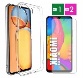 etui-do-xiaomi-redmi-13c-clear-case-wzmocnione-ochronne-pancerne-szklo
